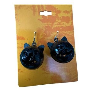 Black Cat Earrings Halloween